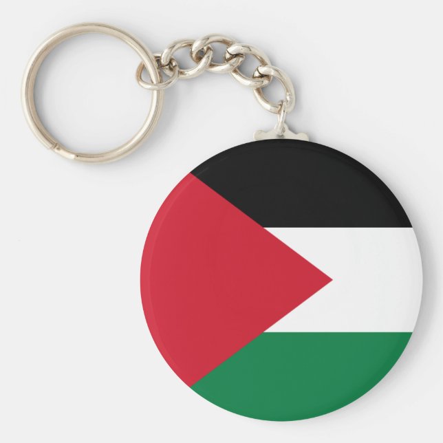 Palestine (Palestinian) Flag Keychain (Front)