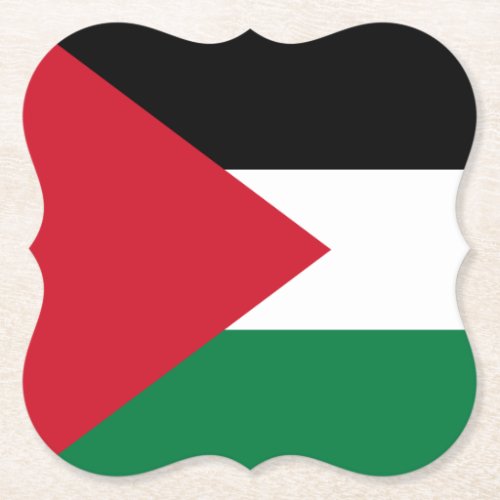 Palestine Palestinian Flag Paper Coaster
