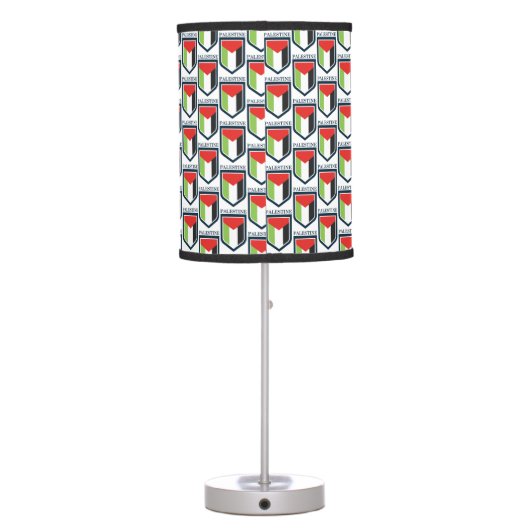 Palestine & Palestinian flaG Table Lamp (Back)