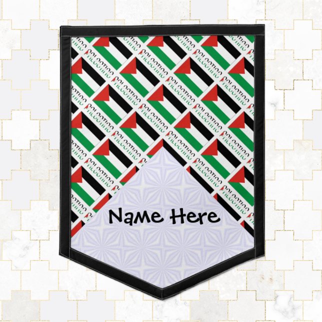 Palestine Palestinian Flag Tiled Black Personal (Creator Uploaded)