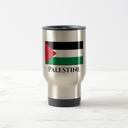Palestine Palestinian Flag Travel Mug
