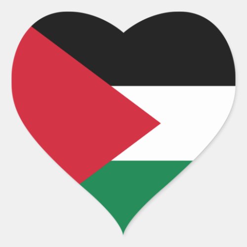 PalestinePalestinian Heart Flag Heart Sticker