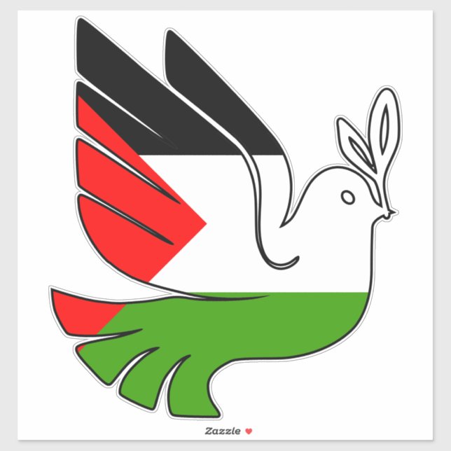 Palestine Peace Car Sticker (Sheet)