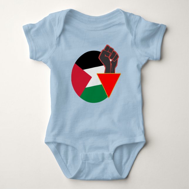 Palestine Resistance فلسطين | Peace for Palestine  Baby Bodysuit (Front)
