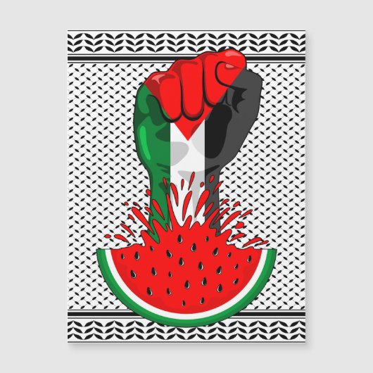 Palestine resistance fist on Watermelon (Front)