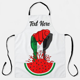 Palestine resistance fist on Watermelon Apron
