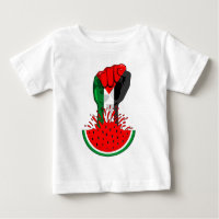 Palestine resistance fist on Watermelon