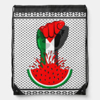Palestine resistance fist on Watermelon