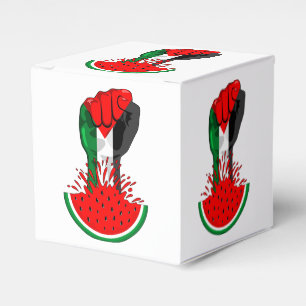 Palestine resistance fist on Watermelon Favor Boxes