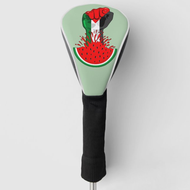 Palestine resistance fist on Watermelon Golf Head Cover (Front)