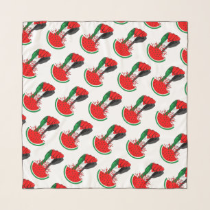 Palestine resistance fist on Watermelon Scarf