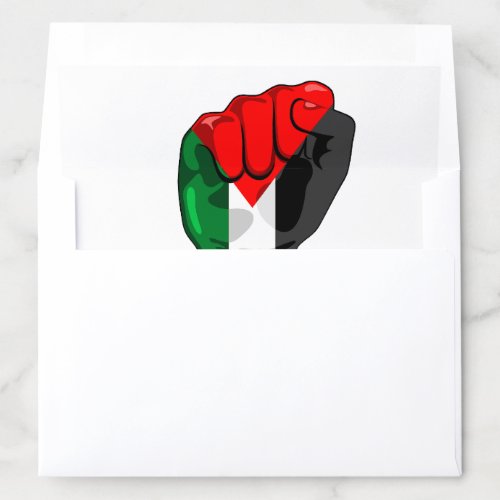 Palestine resistance fist on Watermelon Symbol of  Envelope Liner