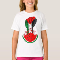 Palestine resistance fist on Watermelon