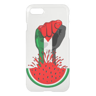 Palestine resistance fist on Watermelon iPhone SE/8/7 Case