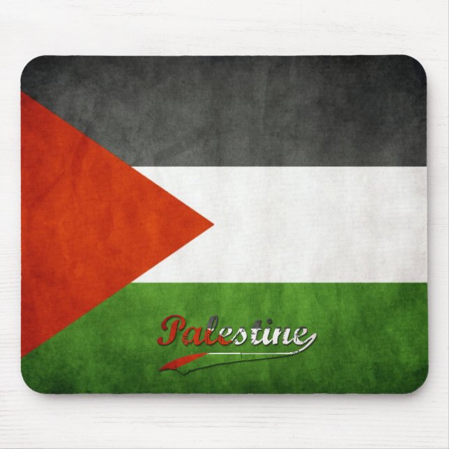Palestine Retro Flag Mouse Pad (Front)