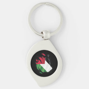 Palestine Ripped Flag Keychain