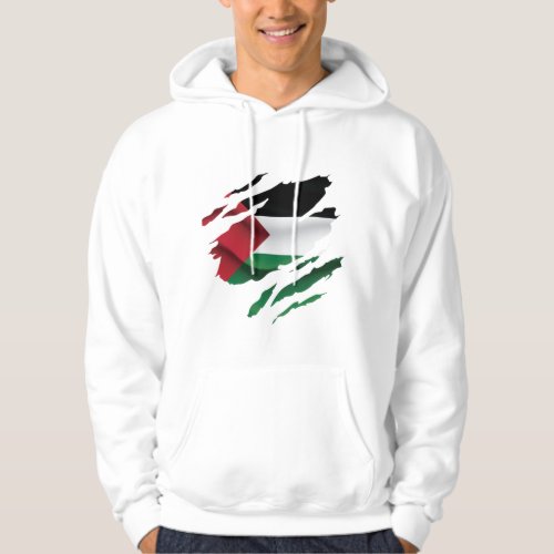 Palestine ripped pride Flag T_Shirt Throw Pillow Hoodie