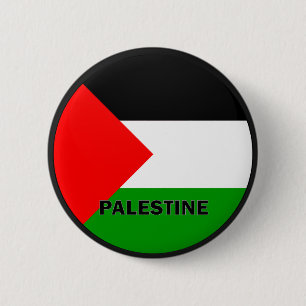 Palestine Roundel quality Flag Button