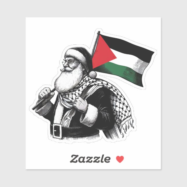 PALESTINE SANTA STIKCER STICKER (Sheet)