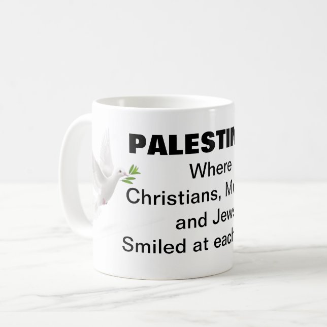 Palestine...Smiled at each other Coffee Mug (Front Left)