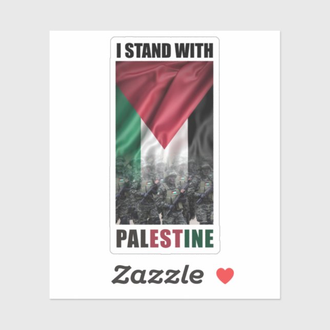Palestine soldier sticker (Sheet)