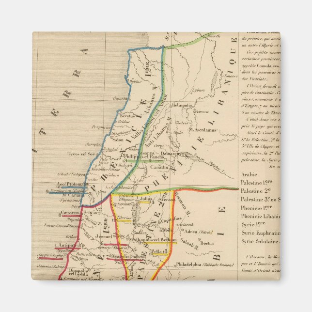 Palestine sous Constantin le Grand, 330 apres JC Magnet (Front)