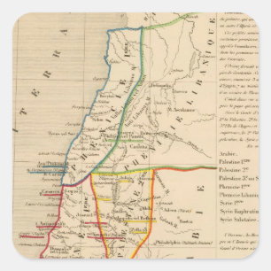 Palestine sous Constantin le Grand, 330 apres JC Square Sticker