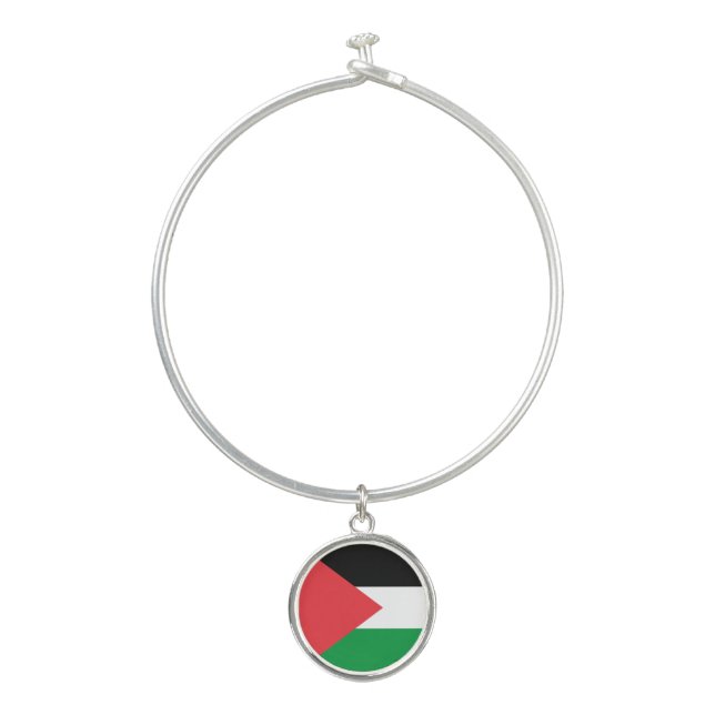 Palestine state flag bangle bracelet (Front)