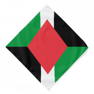 Palestine state flag dog bandana