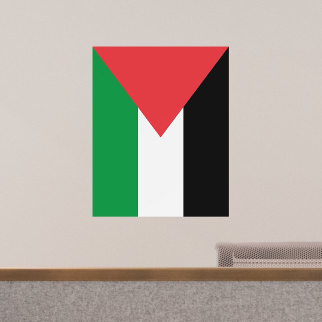 Palestine state flag patriotic wall decal  (Office)