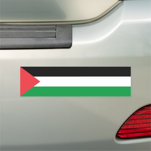 Palestine state flag rectangular car magnet (In Situ)