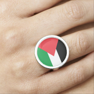 Palestine state flag ring