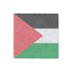 Palestine state flag stone magnet