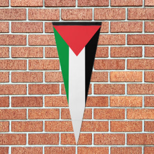 Palestine state flag triangular pennant