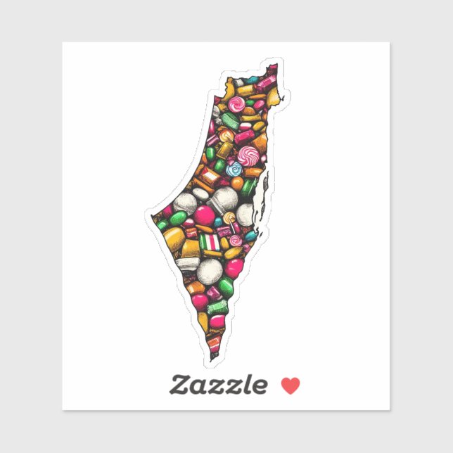 PALESTINE Sugar of resistance, taste the hope. Sticker (Sheet)