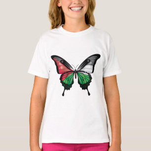 Palestine Swallowtail Butterfly Flag T-Shirt