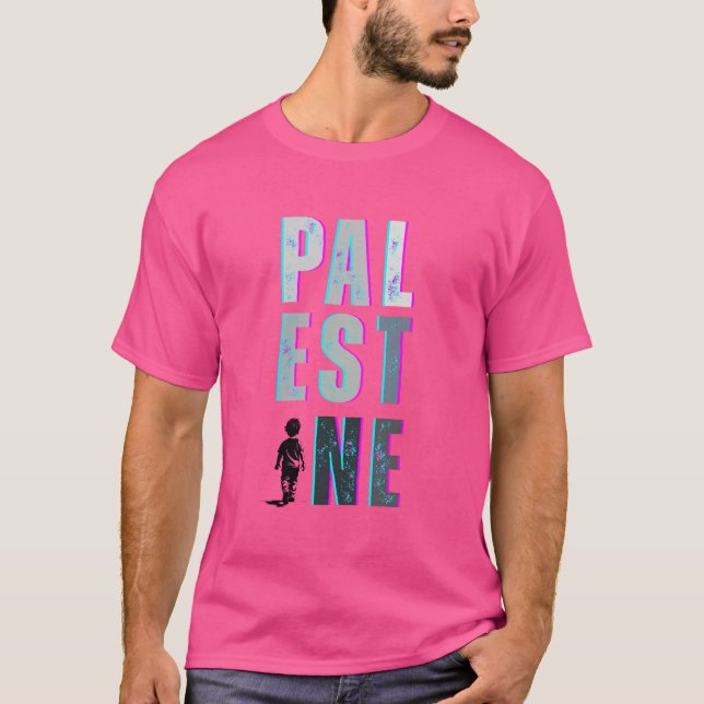 PALESTINE T-Shirt - Code Pink Protest Shirt (Front)