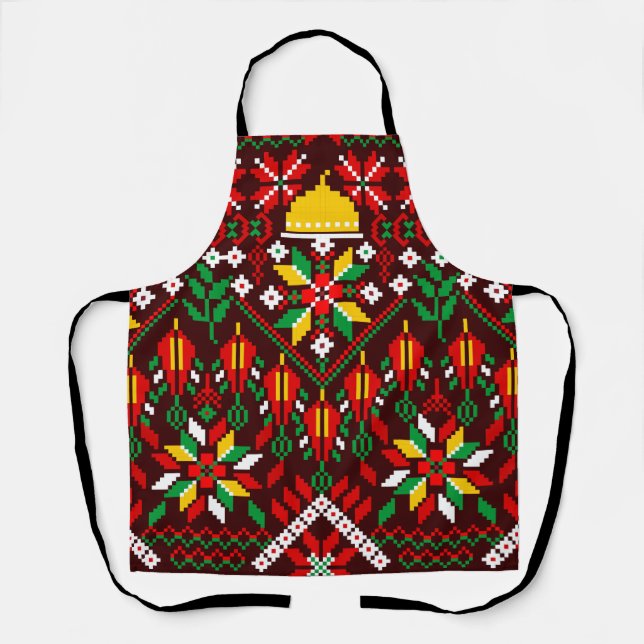 Palestine Tatreez Traditional Embrodery Apron (Front)