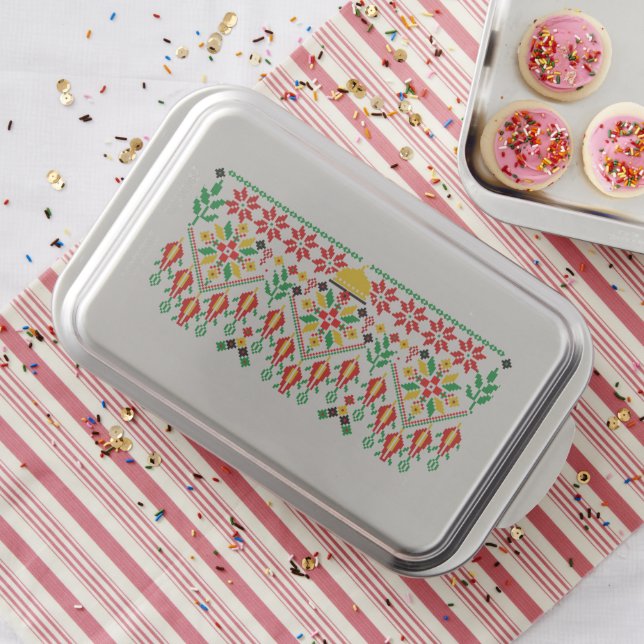 Palestine Tatreez Traditional Embrodery Cake Pan (In Situ)