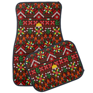 Palestine Tatreez Traditional Embrodery Car Floor Mat
