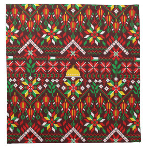 Palestine Tatreez Traditional Embrodery Cloth Napkin
