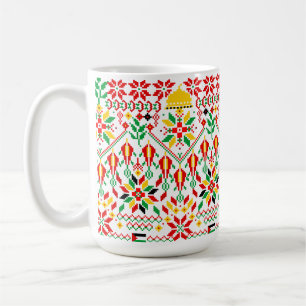 Palestine Tatreez Traditional Embrodery Coffee Mug