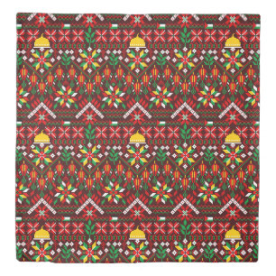 Palestine Tatreez Traditional Embrodery Duvet Cover