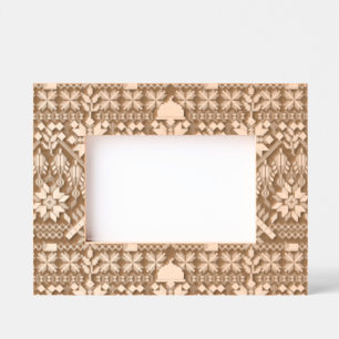 Palestine Tatreez Traditional Embrodery Engraved Frames