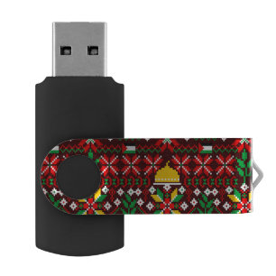 Palestine Tatreez Traditional Embrodery Flash Drive