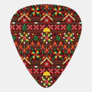 Palestine Tatreez Traditional Embrodery Guitar Pick