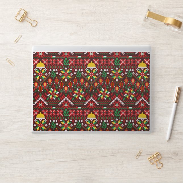 Palestine Tatreez Traditional Embrodery HP Laptop Skin (Desk)