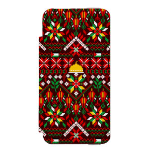 Palestine Tatreez Traditional Embrodery iPhone SE/5/5s Wallet Case