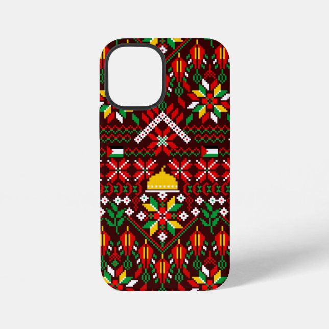 Palestine Tatreez Traditional Embrodery iPhone Case (Back)