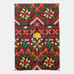 Palestine Tatreez Traditional Embrodery Kitchen Towel